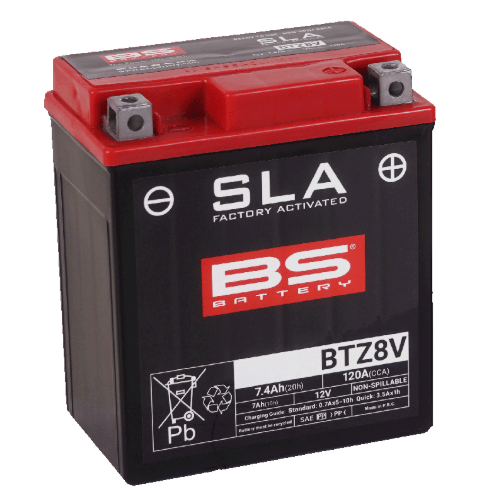 405-300890 BTZ8V (SLA) Motorcycle Batteries