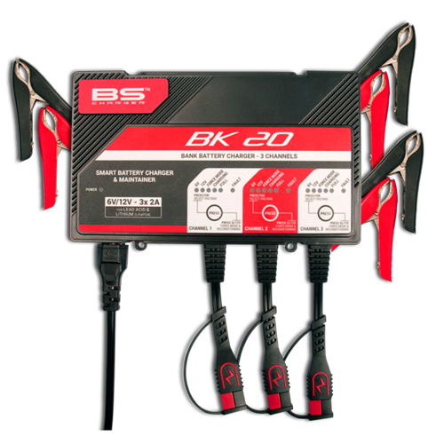 405-700547 BK20 - 3KANAL AKÜ ŞARJ İSTASYONU 6V/12V 2A Battery Chargers