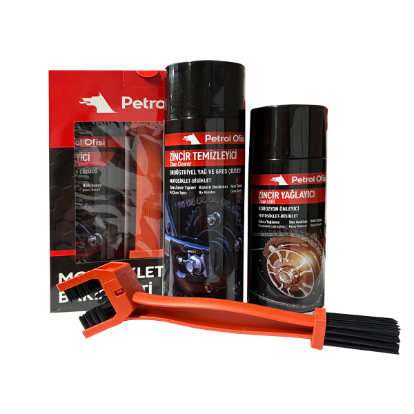 427-400000001 PETROL OFİSİ ZİNCİR BAKIM SETİ (Özel Kutu Temizleme Fırçalı Set) Chain Care