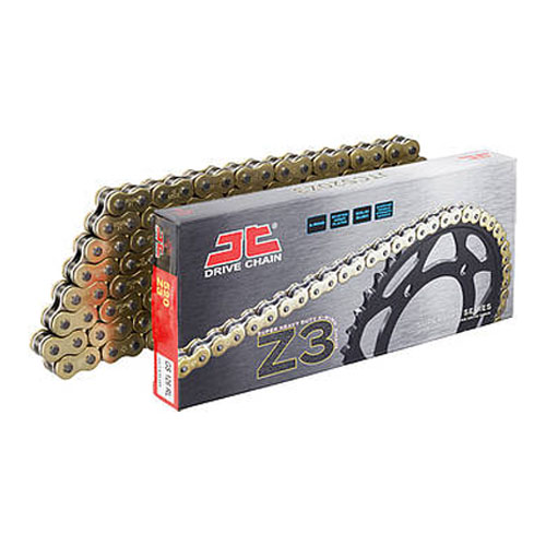 763-JTC520Z3GS118RL JT Super X-Ring Z3 Zincir 520 x 118 Supersport Zincir GOLD Motorcycle Chains