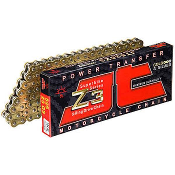 763-JTC525Z3-128RL JT Super X-Ring Z3 Supersport Zincir 525 x 128 Çelik Motorcycle Chains