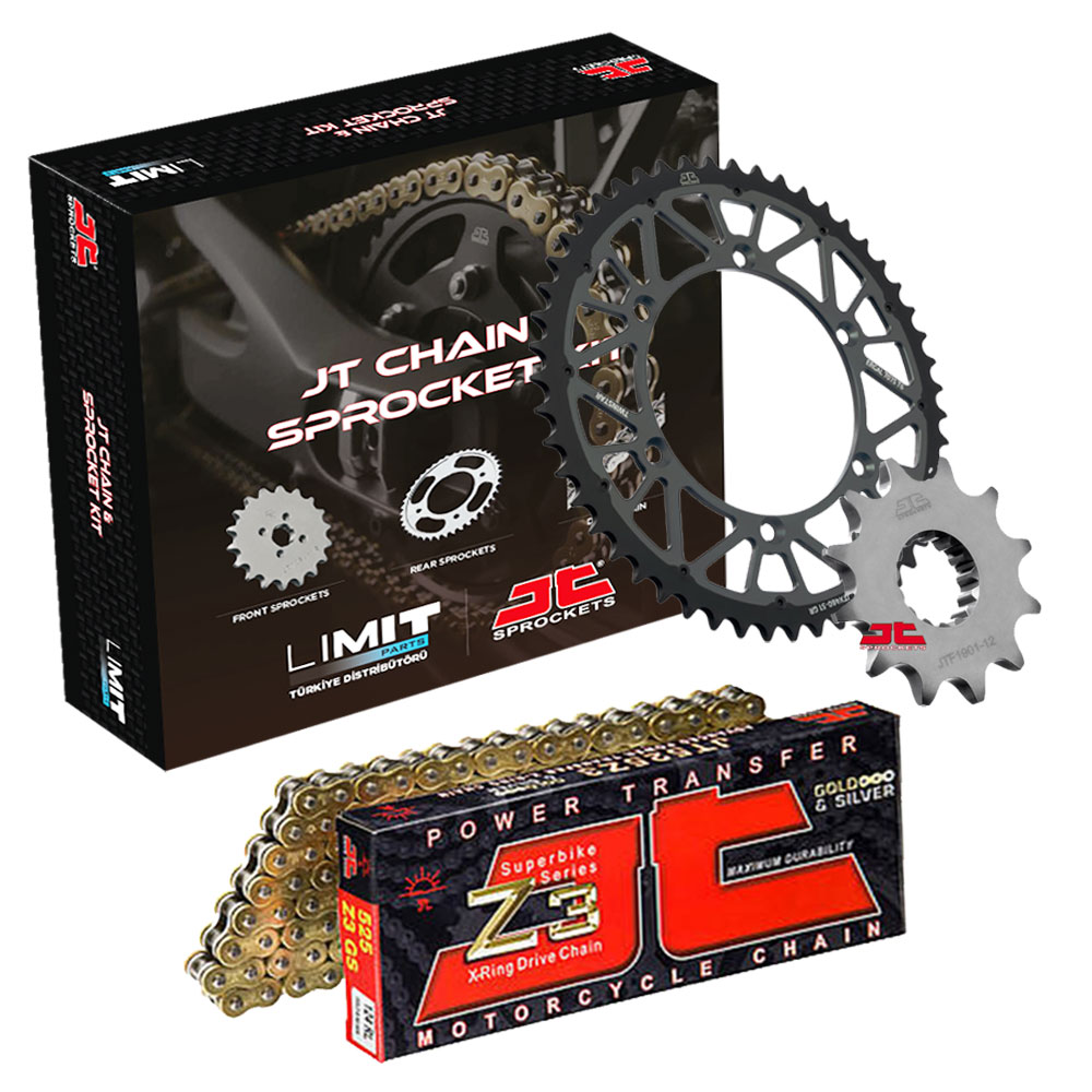 763-KT1545520118Z3G JT KTM 390 Adventure (20-23) Zincir Dişli Seti Z3 Gold (JTF1908.15RB+JTR890.45ZBK+JTC520Z3GS118RL) Chain and Sprocket Kits